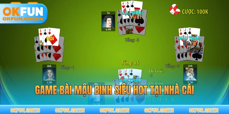 Game bài mậu binh siêu hot tại nhà cái